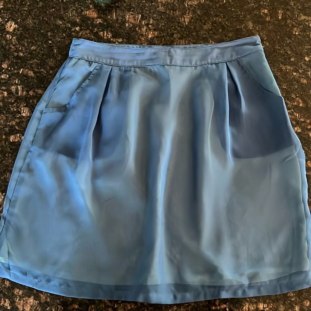 Orb mini skirt small light blue